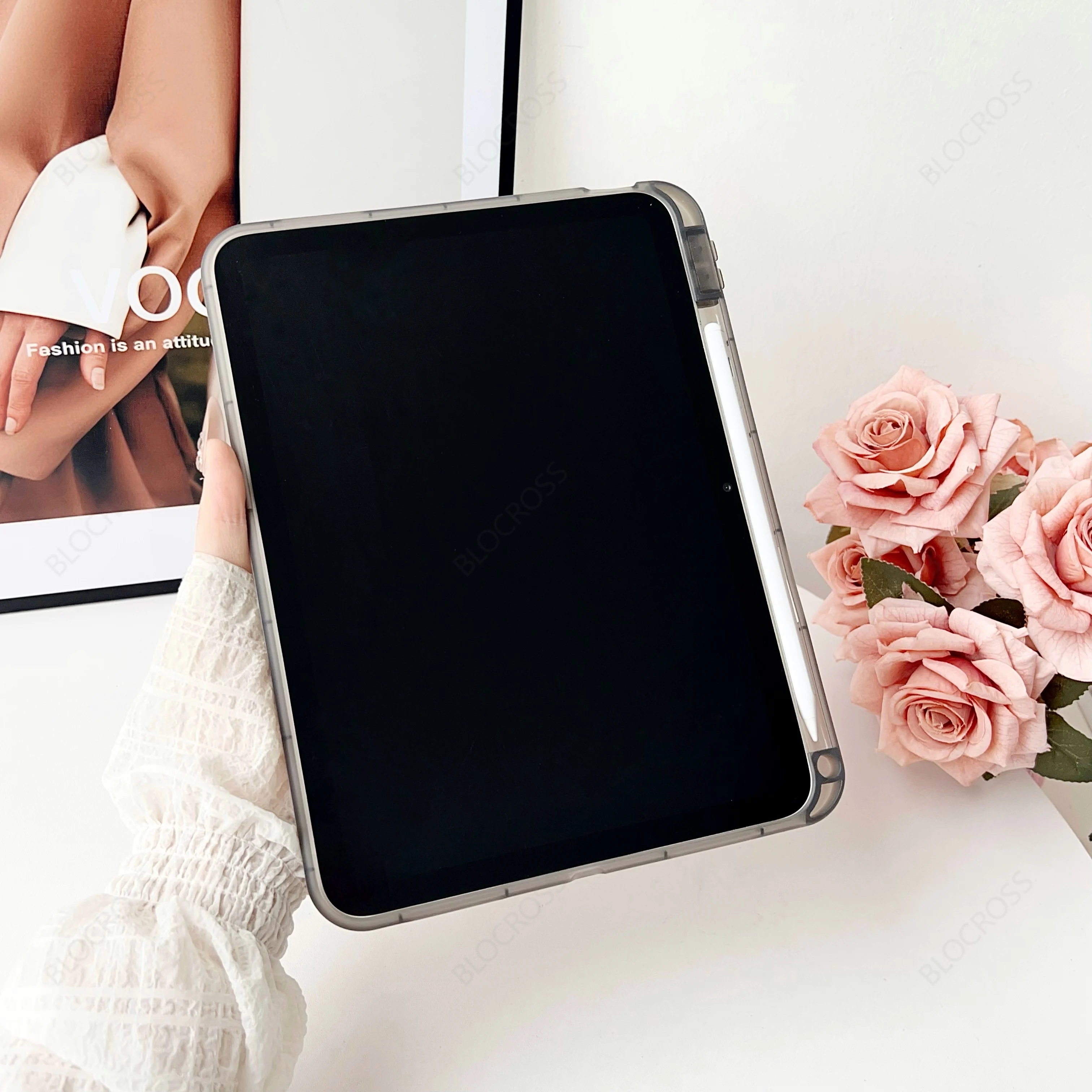 Universal iPad Protective Stand Cover Case - Durable Hard PC+TPU Design