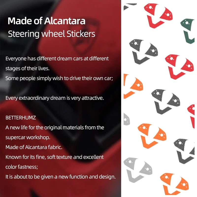 Tesla 2018 용 Alcantara로 제작 된 Betterhumz-모델 Y Juniper 모델 3 HighlandSteering 휠 트림 스티커 자동차 인테리어 액세서리