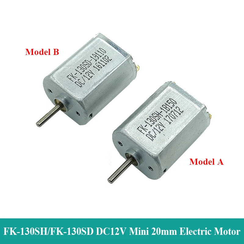 Mini Fk-130Sh-18150 Fk-130Sd-19110 D Albero Micro 130 Motore Dc 6V 9V 12V Spazzola Di Carbone Ad Alta Velocità Micro 20Mm Motore Elettrico
