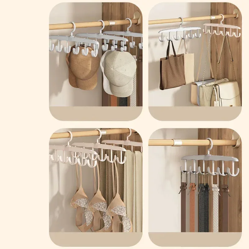 Multi-Functional Hanger for Strap Underwear And Clothes Home Wardrobe Storage Organizer Wave Hook for Hats And Clothes