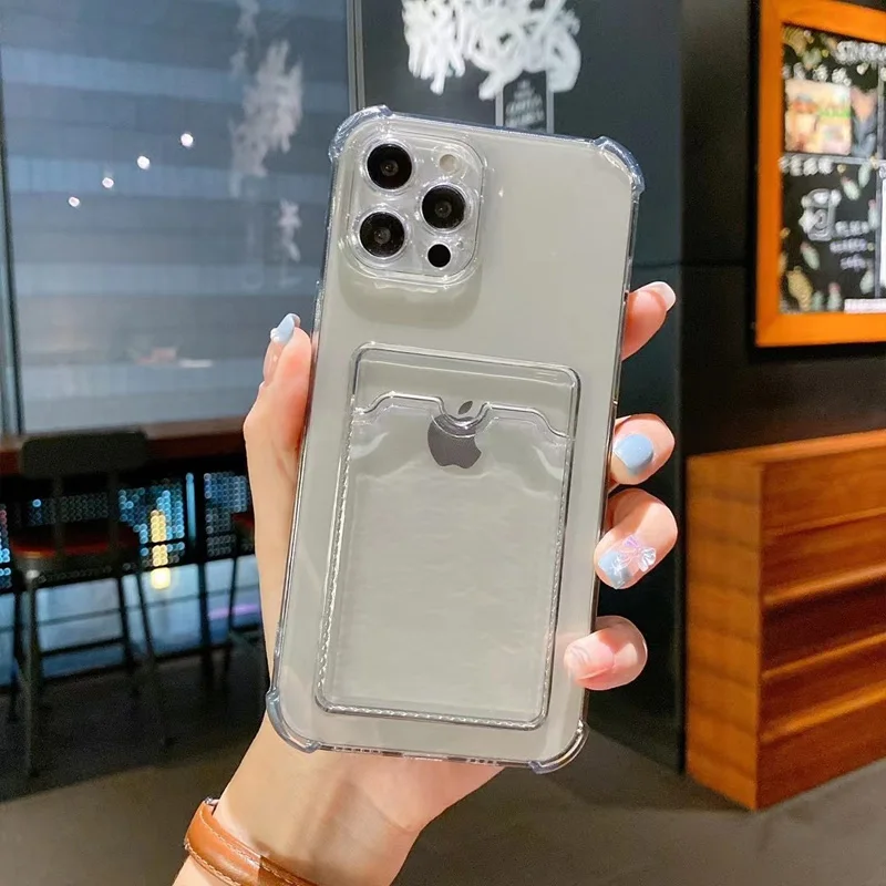 Versatile Phone Case with Card Slot and Lens Protection - Premium Back Cover