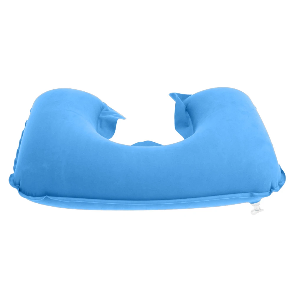Flocking U-sh aped Travel Pillow Soft Comfortable Airplane Pillow Car Head Neck Rest Air Cushion Neck Support To The Head