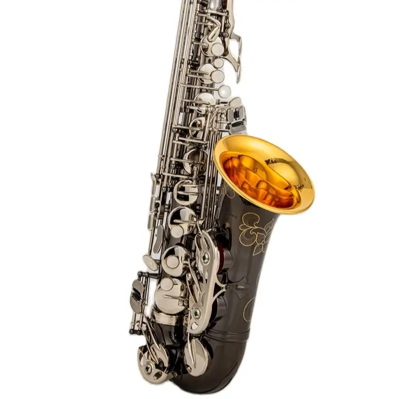 

W037 Free Promotional Saxophone Alto Black Nickel Silver Alloy Alto Sax Brass Musical Instrument With Case Mouthpiece Copy