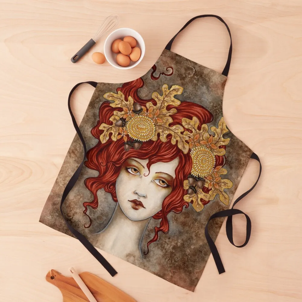 

Autumn Apron for kitchen useful Women Kitchen men Chef Accessories Apron