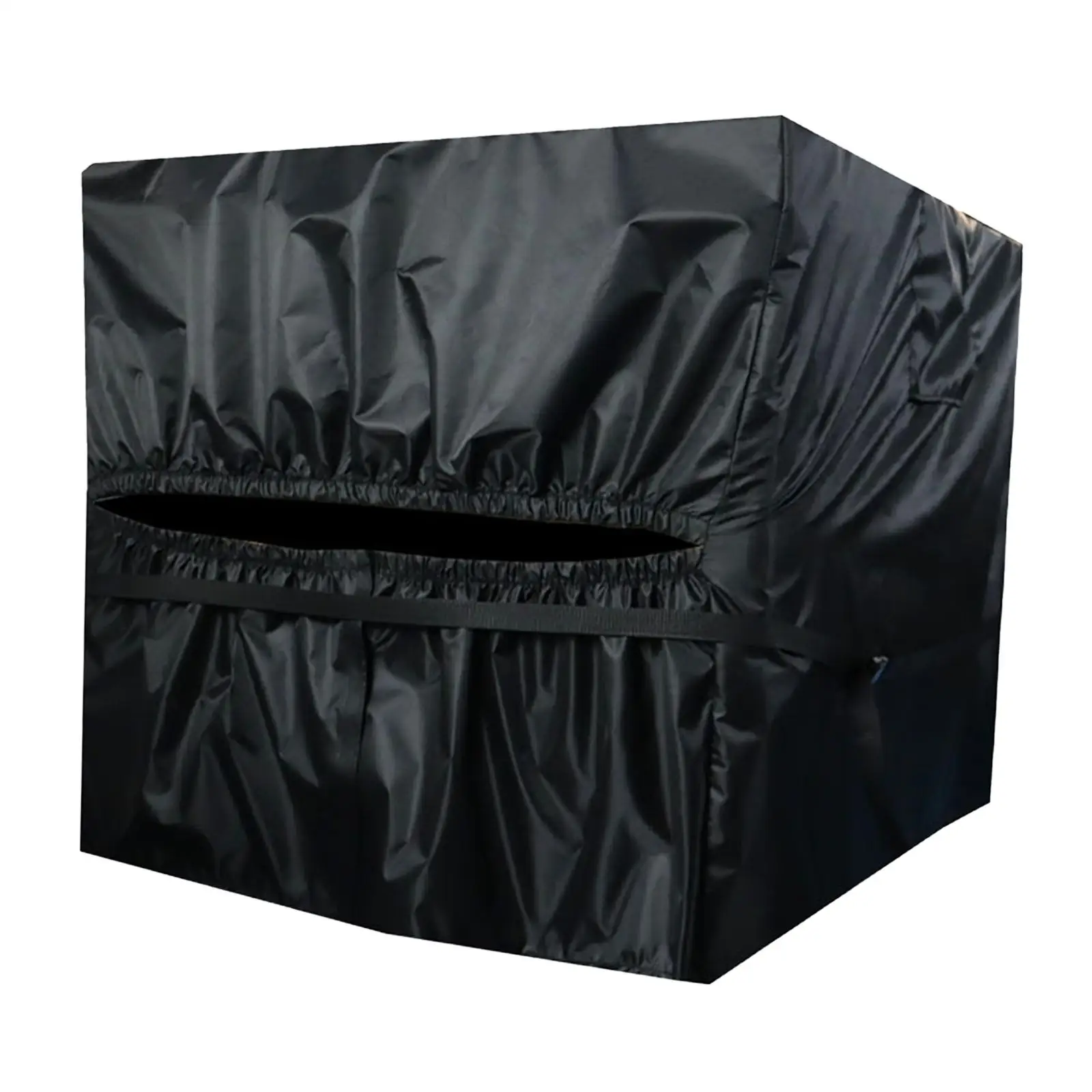 

Pool Heater Cover Durable Furniture Covers Square Secure Fit Oxford Black Multifunction Dustproof for Outside Units for Outdoor