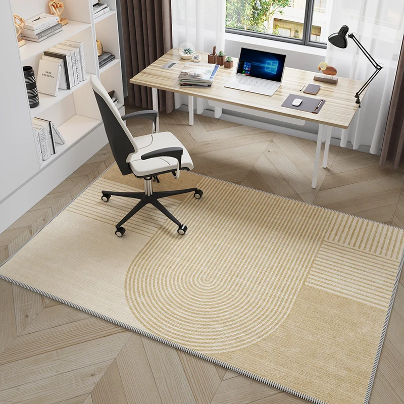 Einfacher Lernteppich im japanischen Stil von VIKAMA, Wohnzimmer-Büroschreibtisch, Computer-Drehstuhl, schalldichte Bodenmatte, Heimdekoration – Detail 5