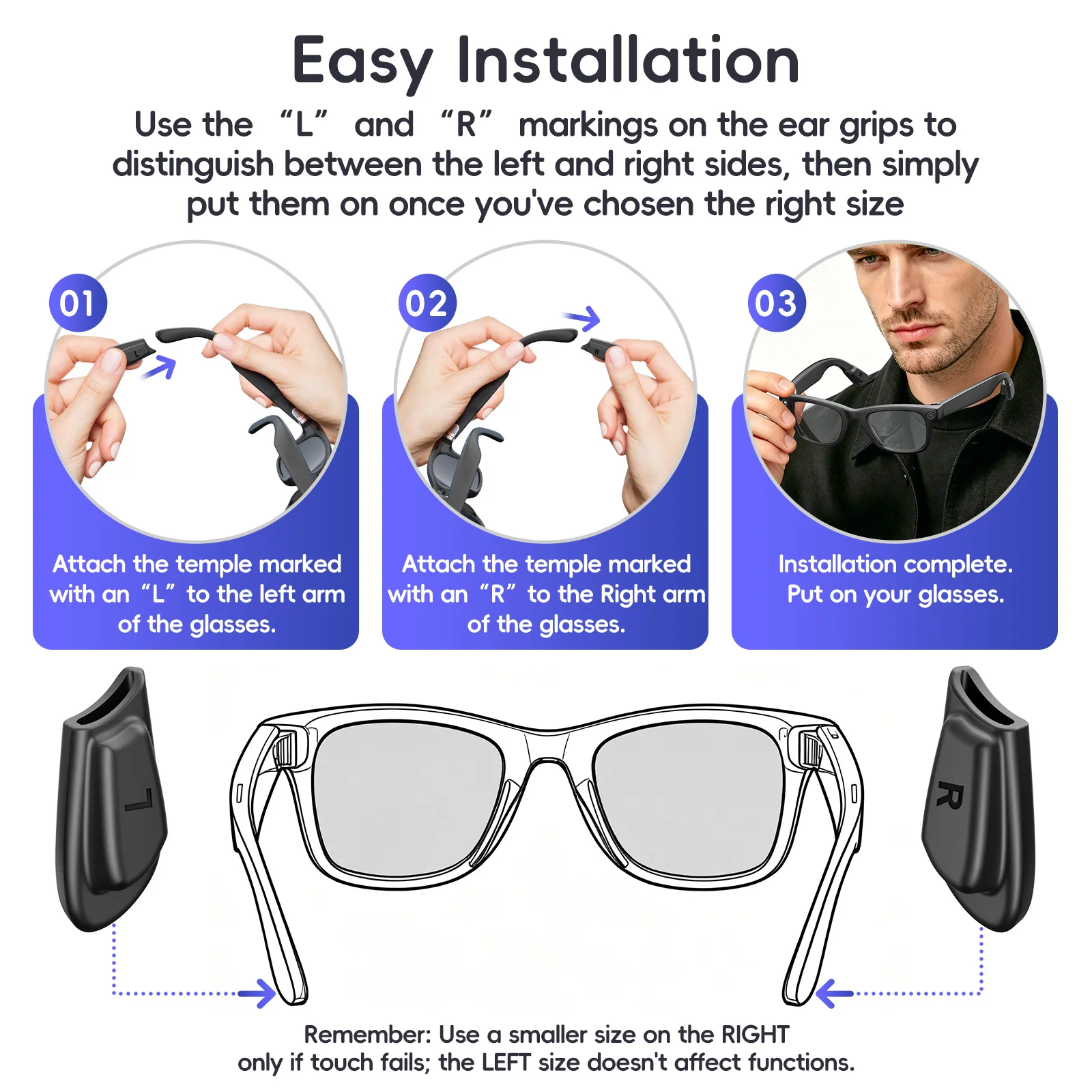 Enhanced Anti-Slip Silicone Ear Hook Sleeves