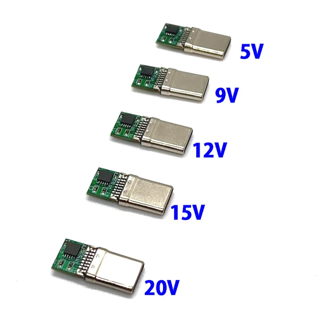 5a pd/qc Lockvogel platine Schnell ladung 5V 9V 12V 15V 20V Modul pd 2 3,0  DC Trigger kabel USB Typ C Stecker qc4 Ladeans chluss - AliExpress