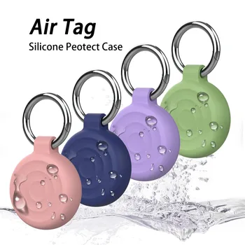 Water Ripple Silicone Protector Case For Airtags Tracking Device Cover Portable Keychain Locator Tracker Cover For Air Tag Coque 1