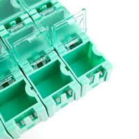 100pcs SMD SMT Component Storage Boxes Container Electronic Case Kit The 1# Auto Pop-up Patchbox (Random Color) 2