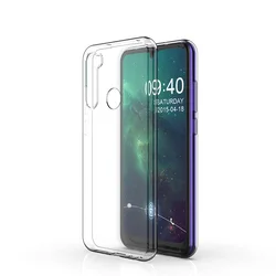 Transparent TPU Soft Clear Phone Case - Caqa Brand for Redmi Note 8T