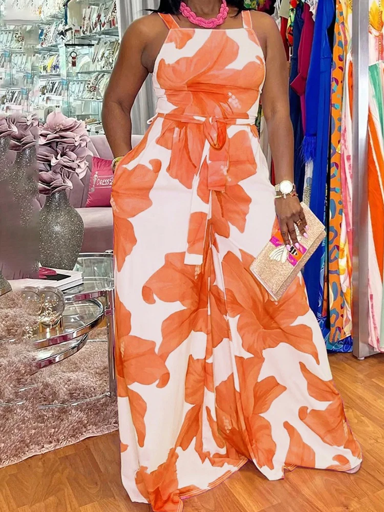 knee length dresses for ladies Wonder Rio Sand Sleeveless Maxi Jumpsuit main image 1