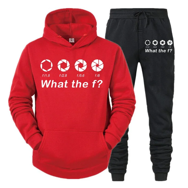 thumbnail image 1 of Conjunto de 2 piezas de sudadera y pantalones básicos y divertidos para fotógrafos para hombres 2024, ropa deportiva a juego para viajes con cámaras DSLR para amantes de los hombres, 1 of 5