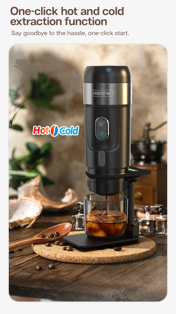 HiBREW Portable Coffee Machine for Car & Home,DC12V Expresso Coffee Maker  Fit Nexpresso Dolce Pod Capsule Coffee Powder H4A - AliExpress