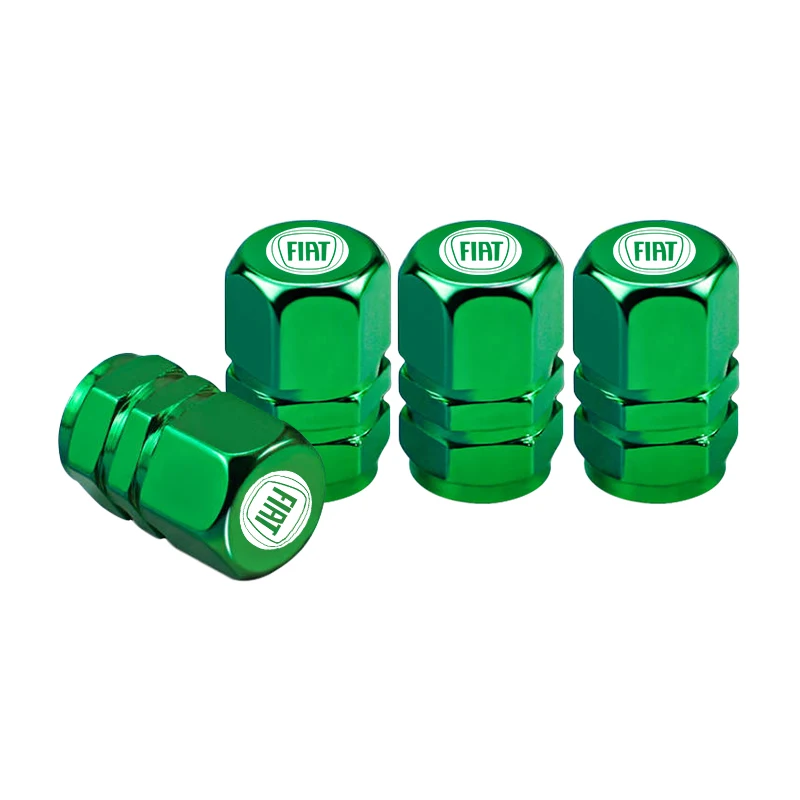 4Pcs 3D Metal Tire Valve Caps - Premium Car Tyre Air Stem Covers