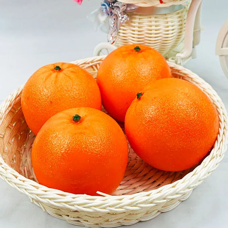 5PCS 8cm Artificial Oranges Home Garden Bedroom Living Room Decoration Festive & Party Supplies Fake Fruits Photography Props Artificial Plants Artificial Flowers Artificial Fruits And Vegetables