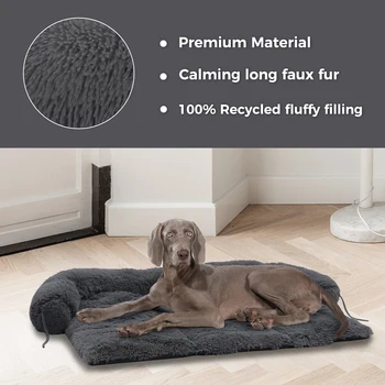 Fluffy Dog Bed Mat Dog Cat Sofa Winter Warm Pet Blanket Sleeping Bed for Dog Portable Dog House Washable Pet Kennel Puppy Pad 5
