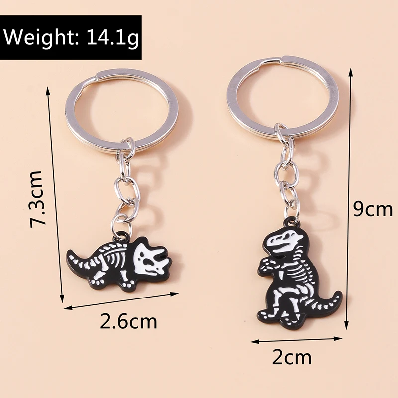 2 Stück Schädel Schlüssel bund Halloween Geist Krallen Schlüssel ring Anhänger für Männer Frauen Handtasche Dekor Charms DIY Schlüssel anhänger Schmuck Geschenke – Detail 21