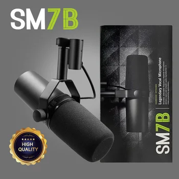 Nuovo microfono cardioide dinamico professionale SM7B per la registrazione vocale dal vivo Performance Studio Microfono con risposta in frequenza selezionabile