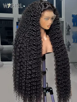 Wigirl 250% Loose Deep Wave 13x6 HD Lace Frontal Human Hair Wigs 40 Inch Brazilian Curly Wigs 13x4 Lace Front Wig Glueless Wig 1