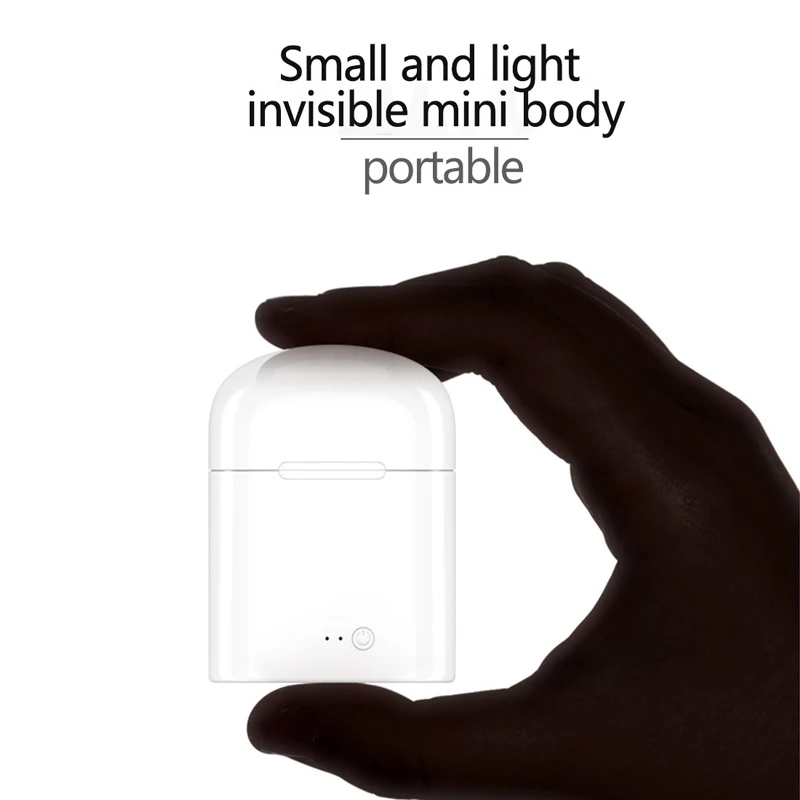 Popular I7tws Wireless Binaural Bluetooth Headset in Ear Earplugs I7 Invisible Mini One Piece Dropshipping