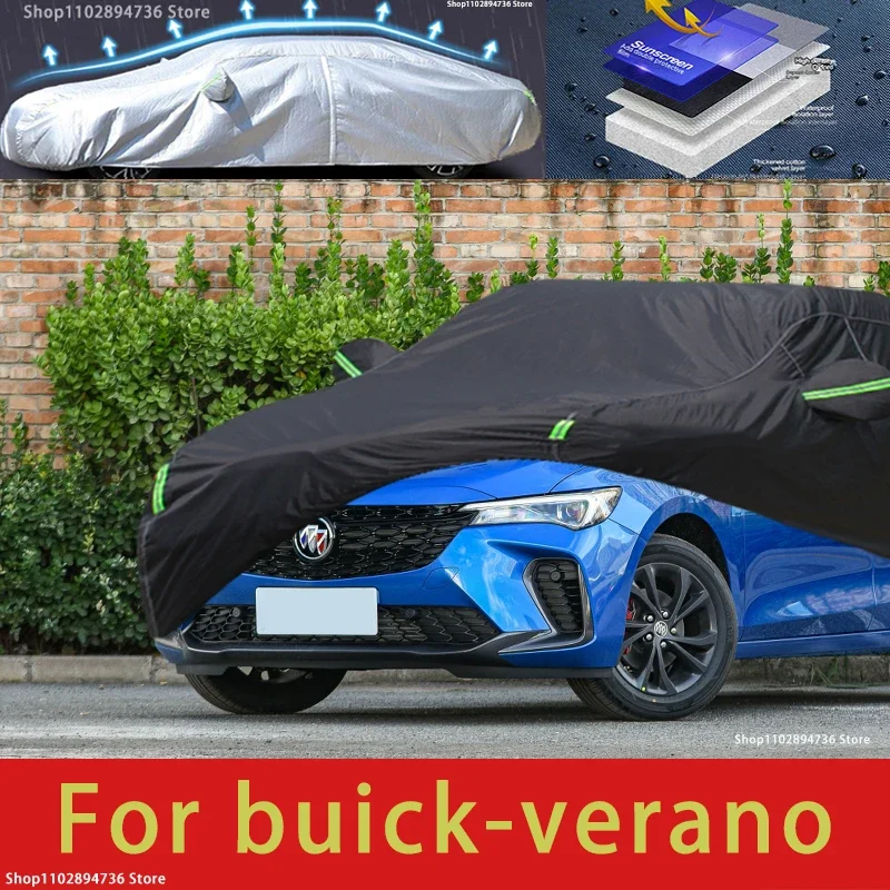 

For buick verano fit Outdoor Protection Full Car Covers Snow Cover Sunshade Waterproof Dustproof Exterior black car cover