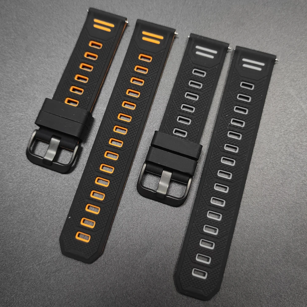 Enhanced Silicone Sports Strap, 22mm