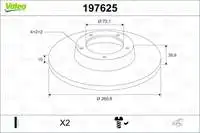 

197625 rear brake disc mirror CARENS 02- (MM)