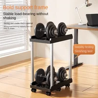 Double Layer Computer Tower Stand Mobile Base with Universal Wheels Simple Storage Heightening Case Support Bracket PC CPU Stand - Image 2