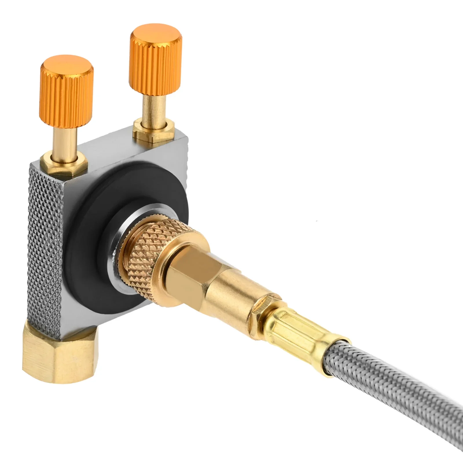 1m Air Steel Pipe with OD can CB Can Gas Adapter Kit European Standard Tank Copper Connector Outdoor Camping Refill Tool Set