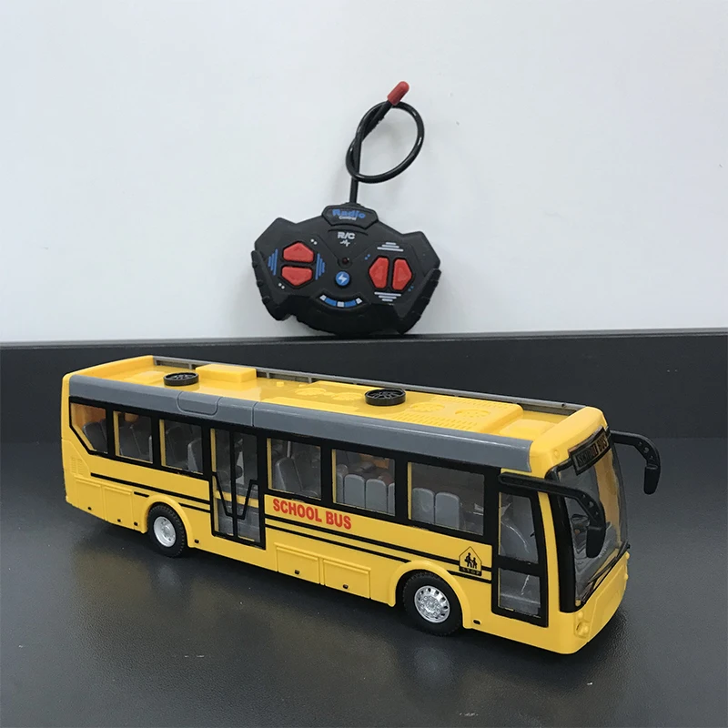 RC School Bus Remote Control Truck Car Vehicles 2.4G High Speed Racing & Model Toys Rechargeable Electronic Hobby Truck for Kids 6