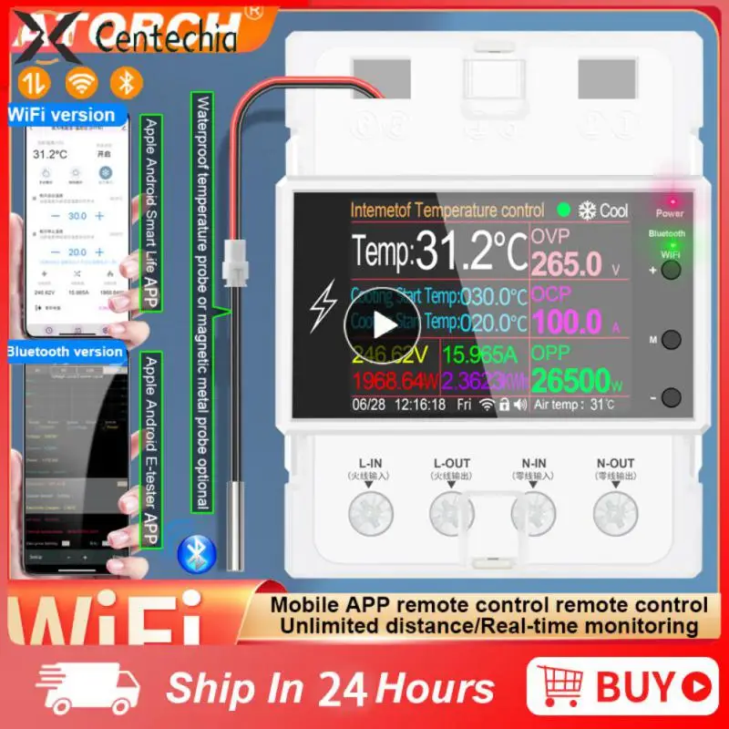 

Регулятор температуры Wi-Fi Tuya AT4PTW, 265 В/А