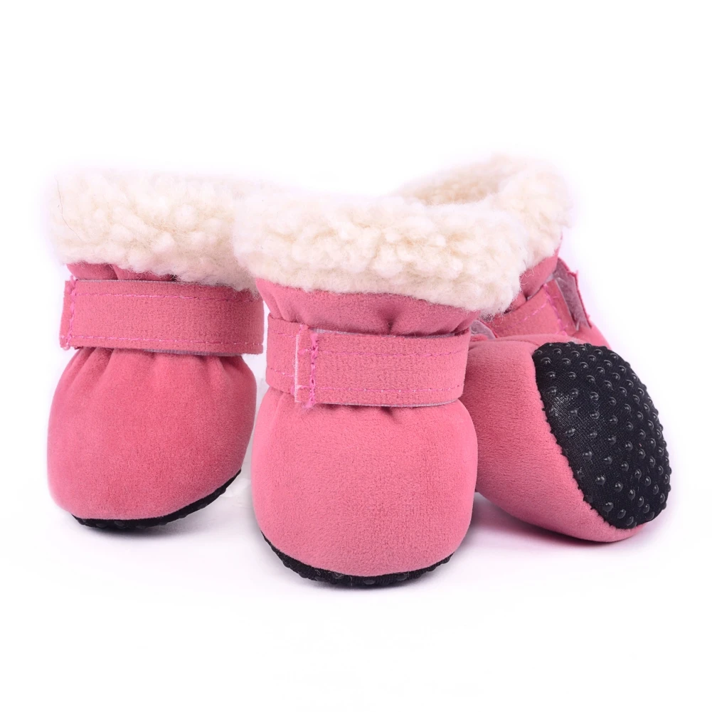 Title 8, 4pcs Pet Dog Shoes Pet Snow Boots Autumn Winter...