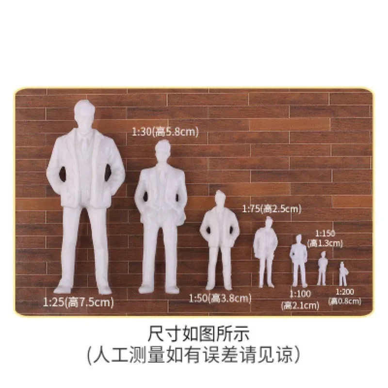 WJDG model 1/100 model miniature white figures Architectural model human scale HO model ABS plastic peoples 2