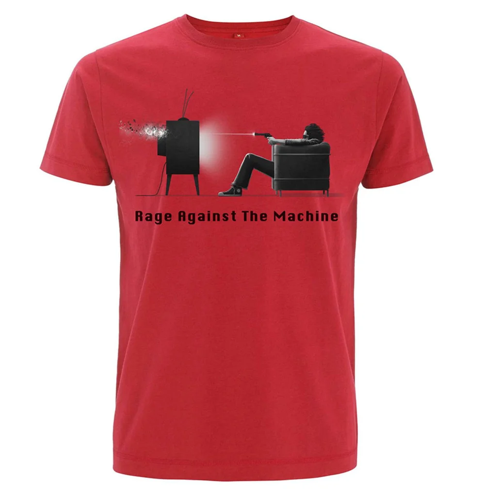 Футболка Rage Against the Machine альбом, логотип группы RATM 1992