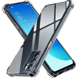 Shockproof Clear TPU Transparent Dustproof Phone Case Cover - OPPO Reno 6 Pro Plus (Transparent)