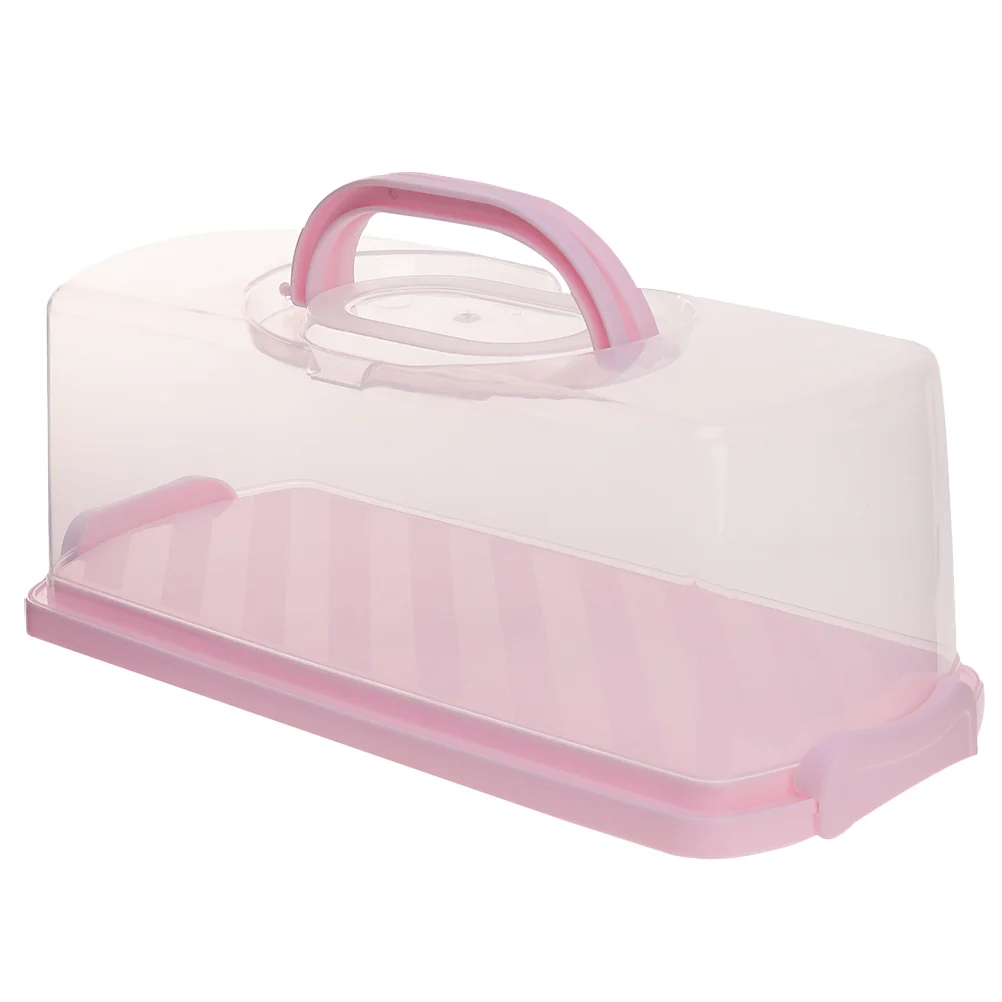 

Bakery Boxes Loaf Bread Cake Keeper Containers Storage Snack with Lids Saver Airtight Pp Carrier and Handle Plastic