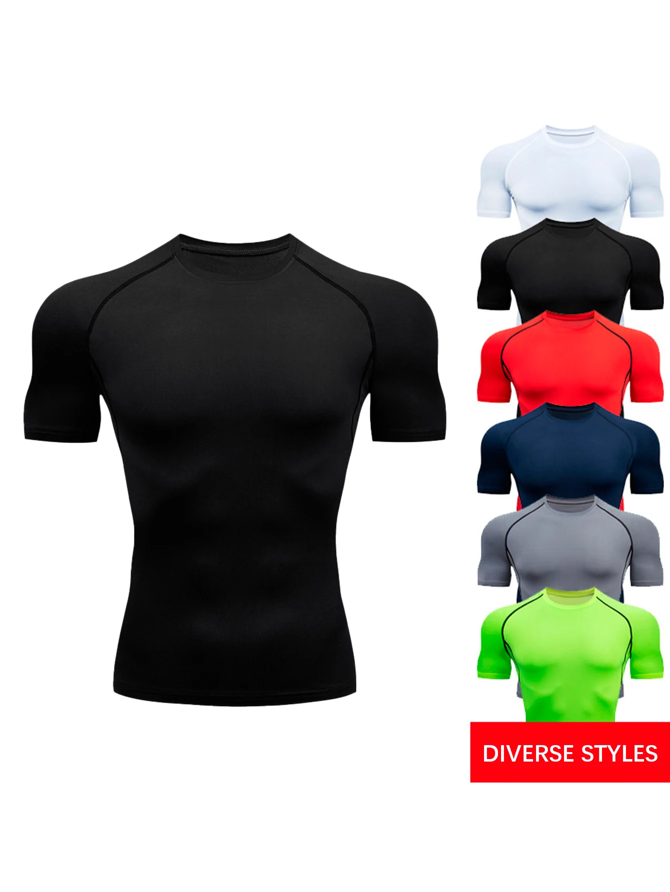 Men's Breathable Compression Gym & Sports T-Shirt
