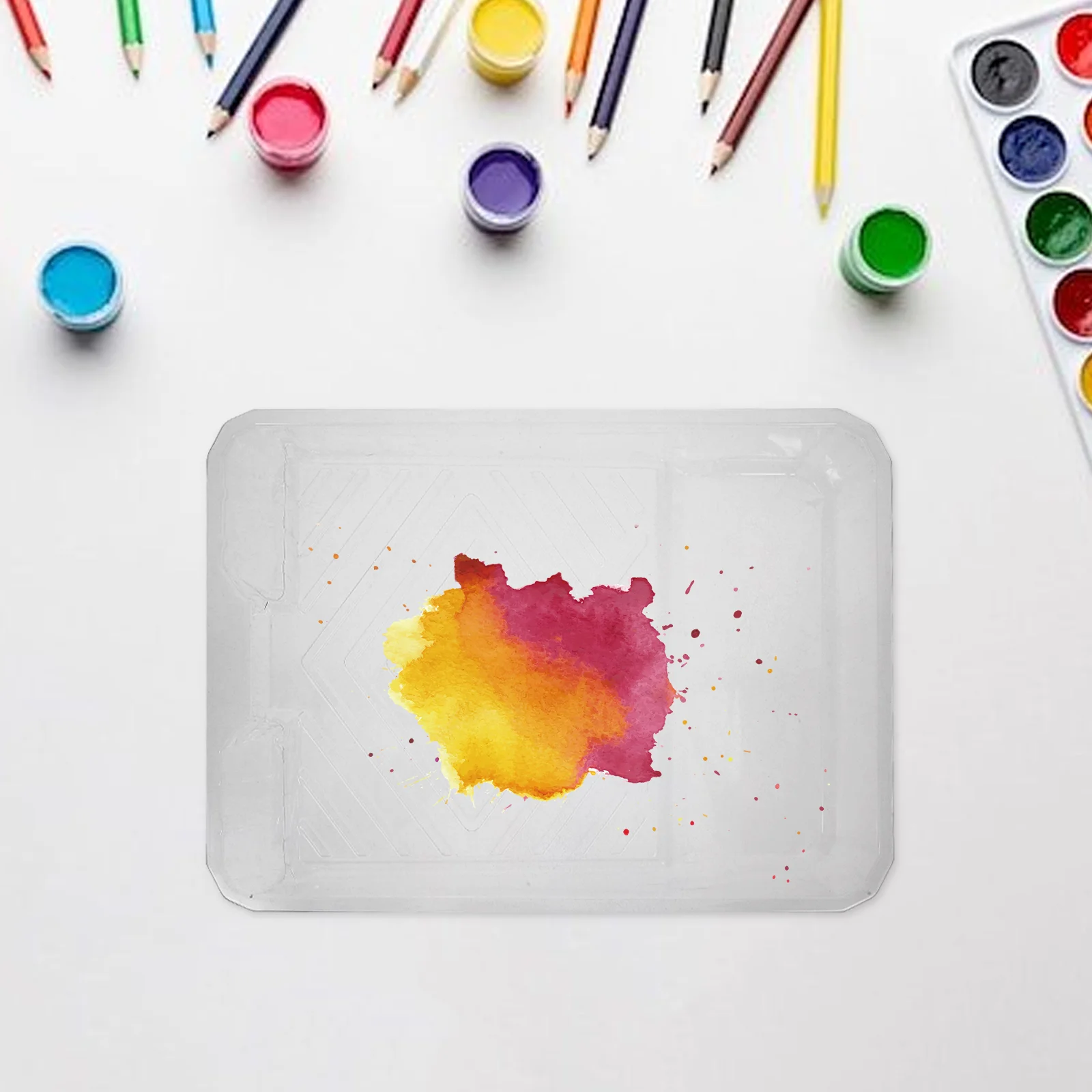 9 Inch Disposable Paint Trays Pvc Coating Pan Tool Tray Liner Painting Supply Holder Plastics Roller Large Capacity Textured