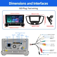 ESSGOO 10 "Android 14 autoradio pour Ford Transit personnalisé 2012-21 Carplay Android Auto GPS Navi FM WiFi BT RDS lien miroir 6