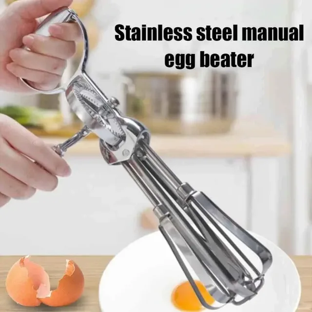 News Hand Crank Egg Whisk Milk Mixer Cream Butter Blender Stiring Foam Mixer Kitchen Cooking Tool Kitchen Utensils 2025 5