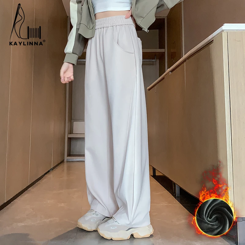 

Clothing Women Trends 2023 Wide Leg Pants Women Autumn Korean Fashion Slacks Streetwear Women's High Waist New Winter