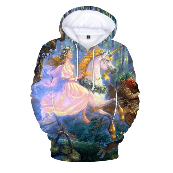 

Cute Unicorn Hoodies Women Mens Animal Horse 3D Hoodies Boys Girls Autumn Winter Sweatshirt Pullovers