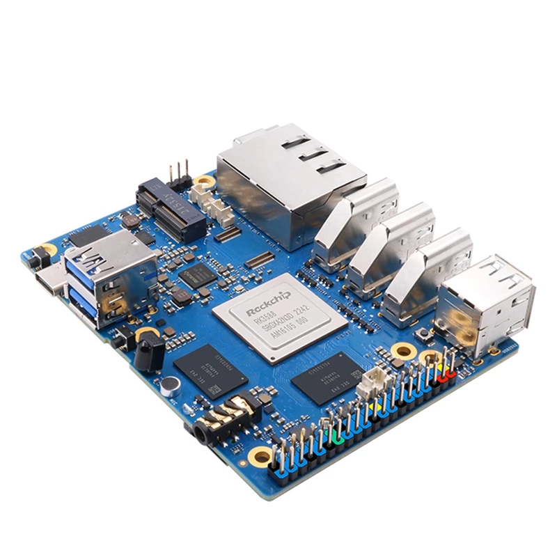 오렌지 파이 5 플러스용 개발 보드 키트, EU 플러그, 8GB RK3588 64 비트 2.5G M.2 슬롯 지지대, 2230 와이파이 6 BT 모듈 세트