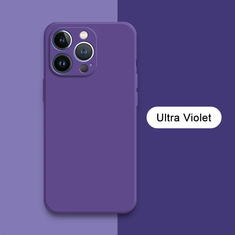 Original Square Liquid Silicone Phone Cases - Premium Durable Covers