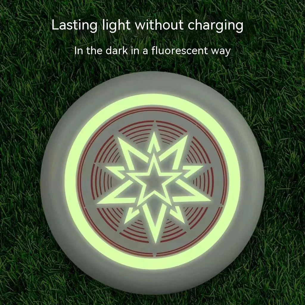 Outdoor children's sports noctilucent boomerang children spinning noctilucent frisbee parent-child game hand thrown frisbee toys