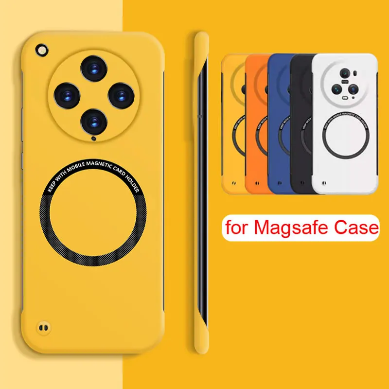 MagSafe Magnetic Frameless Phone Case with Hard Back Cover
