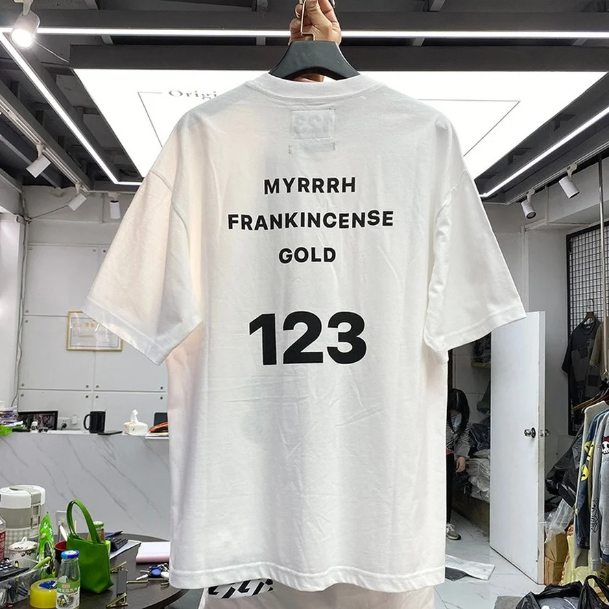 

2023 Summer Oversized RRR123 T Shirt Men Women Hip Hop Best Quality Vintage Summer Style RRR 123 Tee Tops