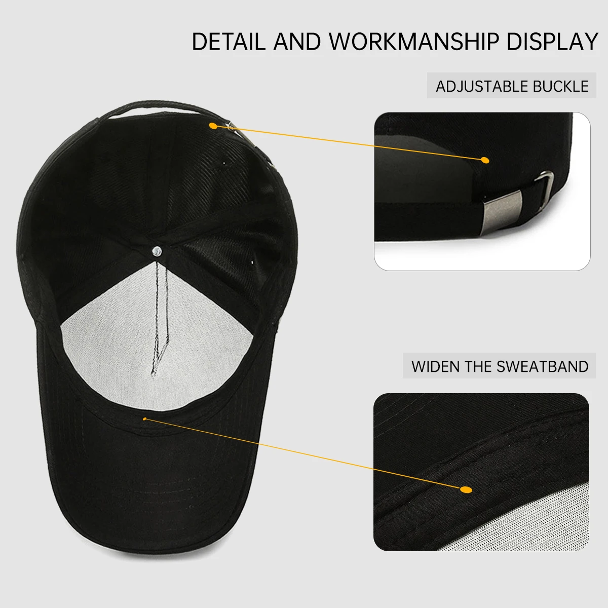 Wide-Brimmed Baseball Cap for Women with Large Head Circumference, Suitable for Big Faces, Deepened Duckbill Cap for Men