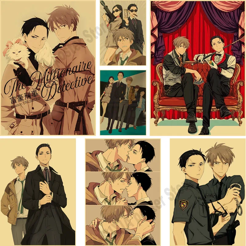 

Hot Anime Balance:UNLIMITED Poster Retro Kraft Paper Prints Wall Art Painting Home Decor Bedroom Decoration Wall Stickers Gifts